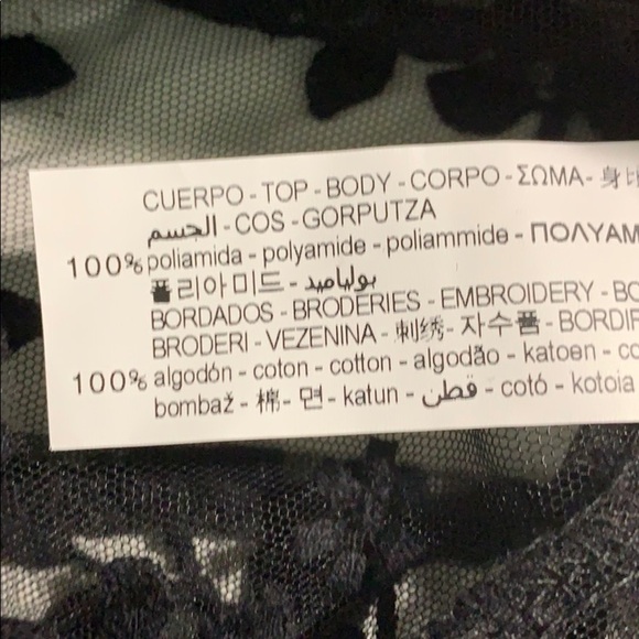 NWT. Zara Black Semi-Sheer Midi Dress. Size S. - Picture 6 of 7